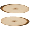 Image de Planches de peuplier ovales 37-42 cm - 2 pcs