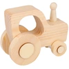 Image de Tracteur en bois 12 x 9,5 x 5 cm