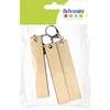 Image de Porte-clés rectangles allongés 2 x 10 x 0,5 cm - 3 pcs