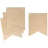 Image de Fanion étendard en bois 15 x 12 cm 4 pcs