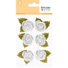 Image de Roses ø 4 cm 6 pcs Papier Blanc