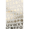 Image de Autocollants Alphabet Doré