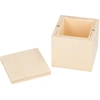 Image de Boîte en bois 5 cm 6 pcs Carrée