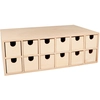 Image de Calendrier de l'Avent 2 x 12 tiroirs 33.5 x 20.5 x 11.5 cm
