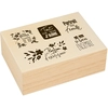 Image de Tampons Bois Coffret 5 pcs Couleurs Nature