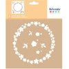 Image de Pochoir Kraft 20 x 20 cm Couleurs Nature Couronne