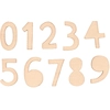 Image de Mini Silhouettes en bois 52 pcs Chiffres