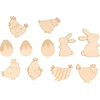 Image de Mini Silhouettes en bois 20 pcs Poulettes