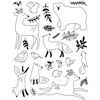Image de Tampon transparent Woodsy Christmas Animaux 25 pcs