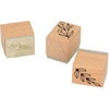 Image de Tampons Bois Set Splendid Xmas Feuillages