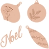 Image de Décoration de Noël ajourée en bois Splendid Christmas 12 pcs