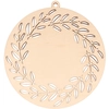 Image de Médaillon Couronne ajouré en bois Splendid Christmas 21.5 x 20 cm