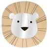 Image de Miroir tÃªte de lion en bois