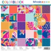 Image de Papier Imprimé Colorblock Bloc de 60 Feuilles 30.5 x 30.5 cm