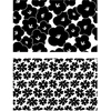 Image de Tampon transparent Colorblock Texture Fleurs