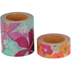 Image de Ruban adhésif Washi Tape Colorblock 15 & 30 mm x 5 m Fleurs