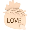 Image de Kit de décoration en bois Colorblock Love