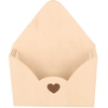 Image de Porte-courrier Enveloppe en bois 15.3 x 4,4 x 19,2 cm Life is simple