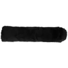 Image de Rouleau de tissu 30 cm x 1 m Fausse fourrure Lapin Noir