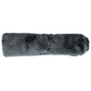 Image de Rouleau de tissu 30 cm x 1 m Fausse fourrure Lapin Gris plomb