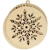 Image de Silhouettes en bois 3 pcs Noël Fenêtre