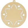 Image de Silhouettes en bois 3 pcs Noël Étoile