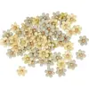 Image de Fleurs décoratives Coton recyclé Vertes Ø 1,1 cm 60 pcs