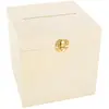 Image de Urne carrée en bois 17 x 17 cm