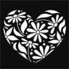Image de Pochoir Coeur 30 x 30 cm