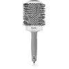Image de Olivia Garden Expert Brosse à cheveux Shine poils ondulés blanc et gris diamètre 65 mm 1 pc
