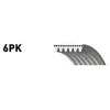 Image de Courroie D'accessoire Micro V 6pk1670