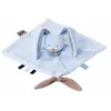 Image de Doudou Nattou Bibou Le Lapin Plat Bleu Collection Alex Et Bibou