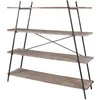 Image de BibliothÃ¨que 4 Ã©tagÃ¨res Country side - H. 170 cm - Bois et Noir