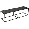 Image de Meuble TV design en mÃ©tal Madison - L. 140 x H. 40 cm - Noir