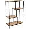 Image de BibliothÃ¨que Ã©tagÃ¨re design industriel Colorado - L. 69 x H. 113 cm - Noir