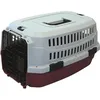 Image de M-Pets Caisse De Transport Viaggio Carrier M - 68x47.6x45cm - Bordeaux Et Gris - Pour Chien