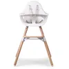 Image de Childhome Evolu 2 Chaise Haute 2 En 1 + Arceau Naturel Blanc