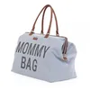 Image de Sac Ã Langer Mommy Bag Canvas Gris