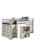 Image de Vipack Pino Lit + Sommier + Bureau + Commode 4 Tiroirs + Commode 2 Portes + Tablette Penderie