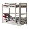 Image de Vipack Pino Lits Superposs Pin Massif Blanc 209x105x182cm + Lot De 2 Tiroirs