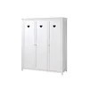 Image de Vipack AMORI Armoire 3 portes laqu blanc