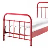 Image de Vipack Lit en mtal New York Rouge 90 x 200 cm