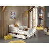 Image de Vipack Lit Evolutif Pour Enfant Jumper Blanc + Tiroir De Lit + Matelas