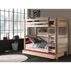 Image de Vipack Pino Lit Superpos Pin Massif Bois Nature + Lit Gigogne
