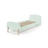 Image de Vipack Lit Simple Kiddy En Bois Laqu Et Brut Et Sommier 90x200cm Vert Menthe