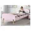 Image de Vipack KIDDY Lit simple en bois laqu et brut et sommier rose + Barrire de scurit rose