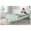 Image de Vipack Kiddy Lit Simple En Bois Laqu Et Brut Et Sommier Vert + Barrire De Scurit Vert