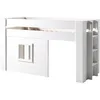 Image de Vipack Lit Mezzanine Pin Massif Laqu Blanc Noah 90