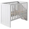 Image de Vipack Lit Barreaux Pin Massif Laqu Blanc Erik 60