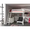 Image de Vipack Pino Lit Mezzanine 140x200 + Commode 2 Portes + Lit Transformable En Fauteuil